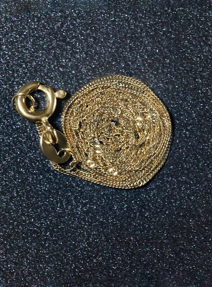 14k Yellow Gold Singapore Chain 0.8mm