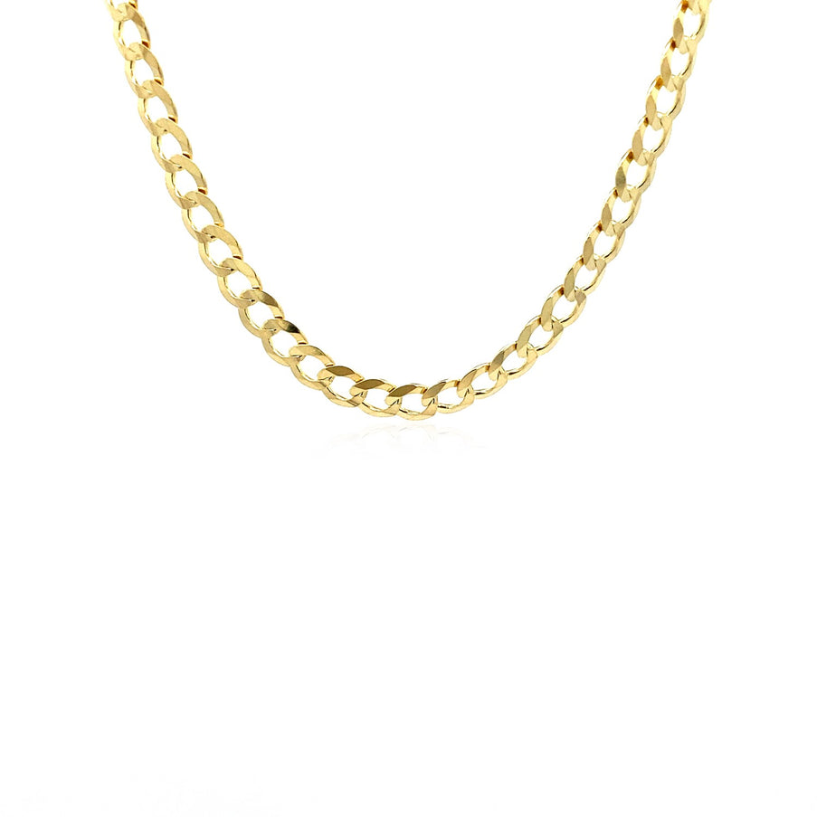 4.7mm 10k Yellow Gold Curb Chain