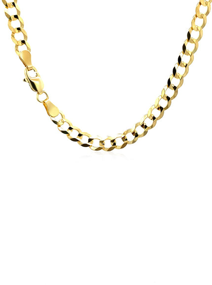4.7mm 10k Yellow Gold Curb Chain