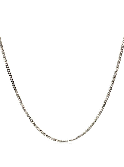 10k White Gold Gourmette Chain 1.0mm