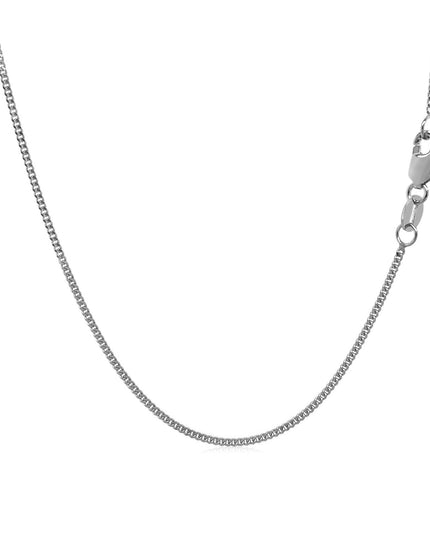 10k White Gold Gourmette Chain 1.0mm