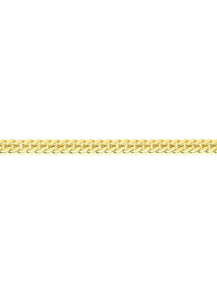 6.0mm 10k Yellow Gold Classic Miami Cuban Solid Bracelet