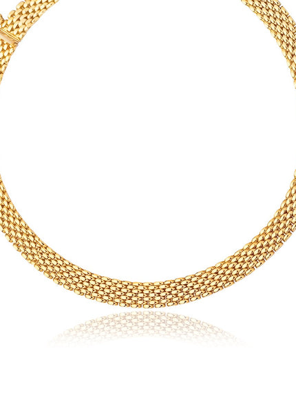 14k Yellow Gold Flexible Panther 9.0mm Line Necklace