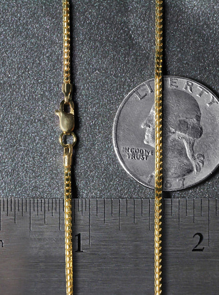 14k Yellow Gold Ice Chain 1.3mm