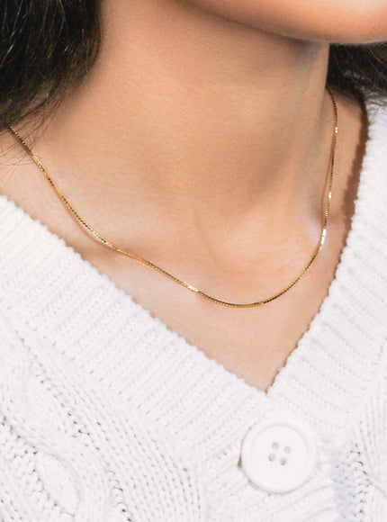 10k Yellow Gold Classic Box Chain 1.0mm