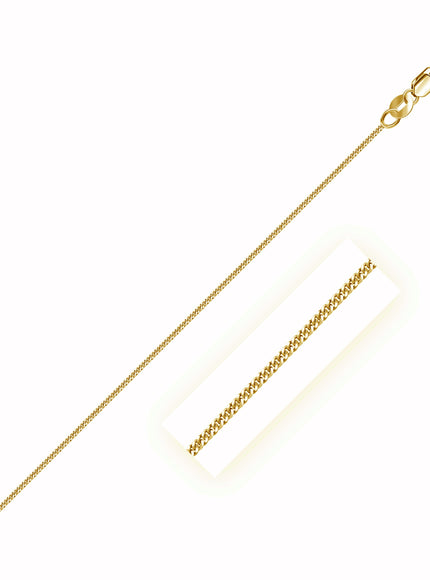 14k Yellow Gold Gourette Chain 1.0mm