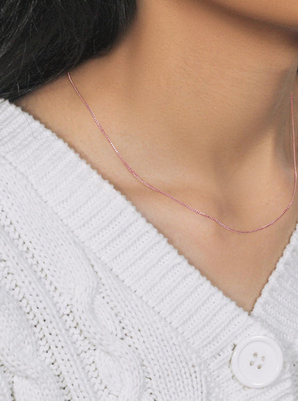 14k Rose Gold Diamond Cut Round Wheat Chain 0.6mm