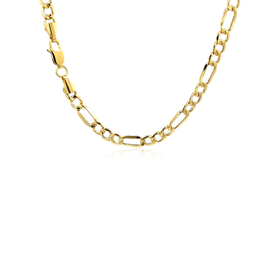 4.6mm 14k Yellow Gold Lite Figaro Chain