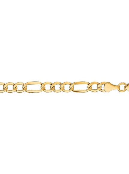 4.6mm 14k Yellow Gold Lite Figaro Chain