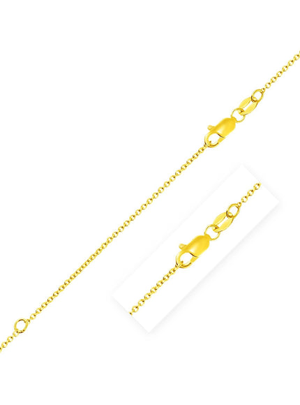 Extendable Cable Chain in 18k Yellow Gold (1.0mm)