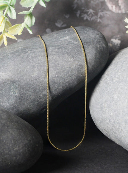 14k Yellow Gold Round Snake Chain 0.7mm