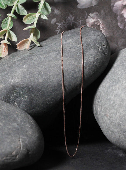 14k Rose Gold Classic Box Chain 0.6mm