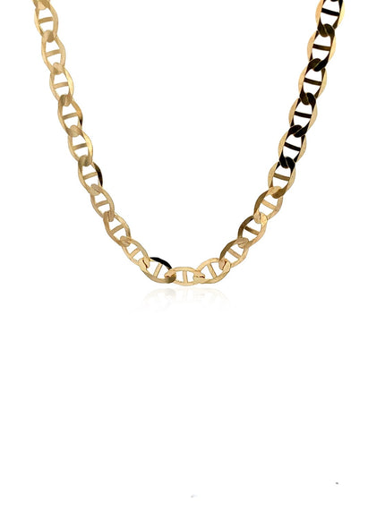 5.5mm 10k Yellow Gold Mariner Link Chain