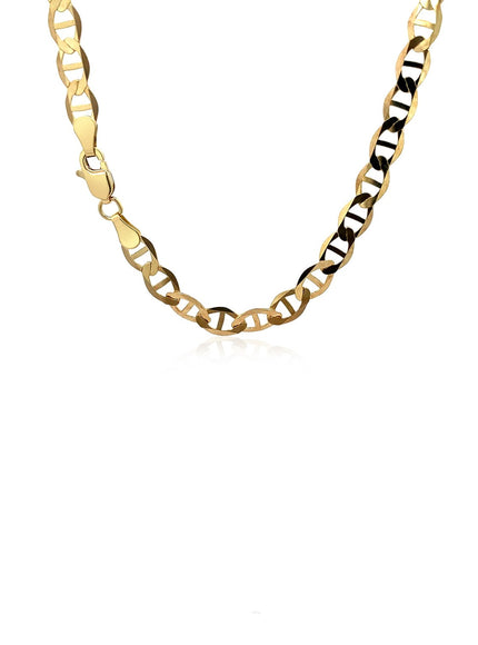 5.5mm 10k Yellow Gold Mariner Link Chain