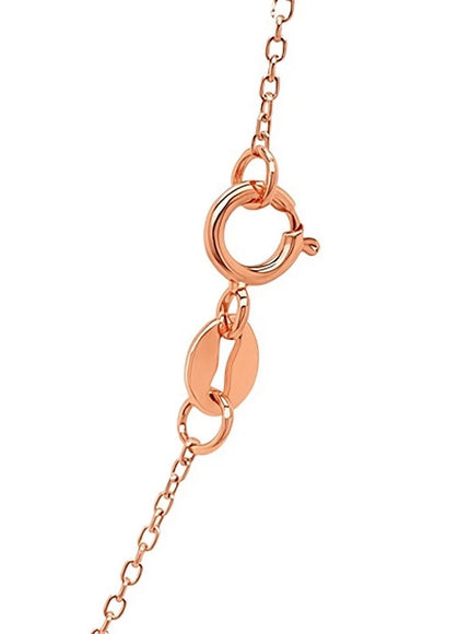14k Rose Gold Diamond Cut Cable Link Chain 1.1mm