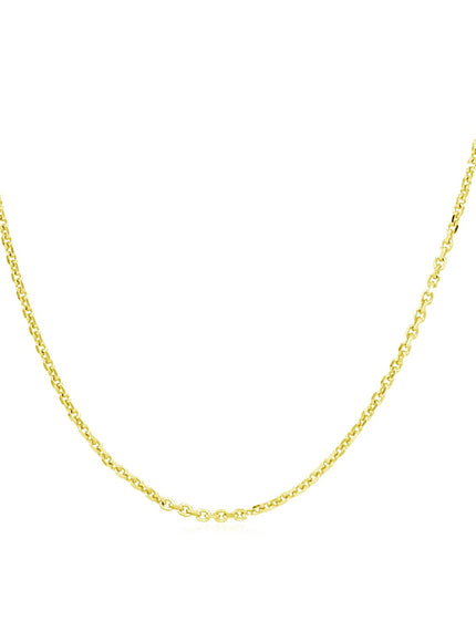 14k Yellow Gold Adjustable Cable Chain 0.9mm