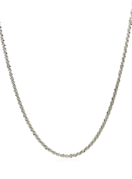 14k White Gold Sparkle Chain 1.5mm