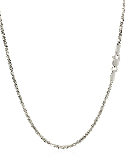 14k White Gold Sparkle Chain 1.5mm