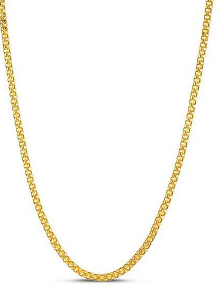 2.5mm 14k Yellow Gold Bismark Chain