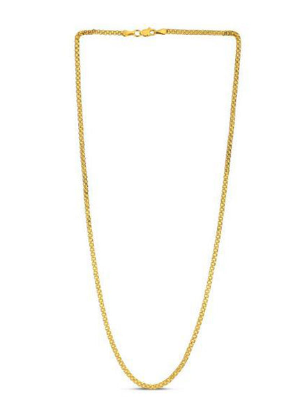 2.5mm 14k Yellow Gold Bismark Chain