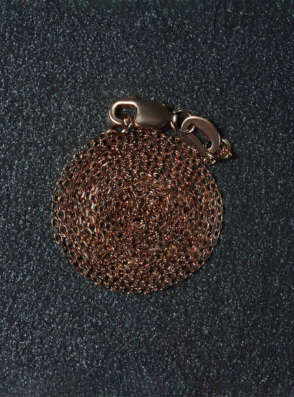 Diamond Cut Cable Link Chain in 14k Rose Gold (0.8 mm)