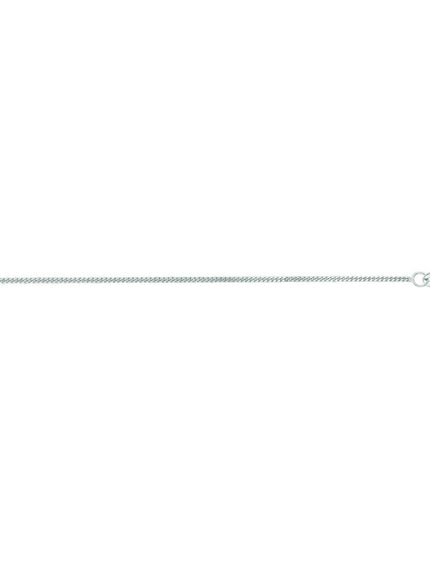 14k White Gold Gourmette Chain 1.0mm