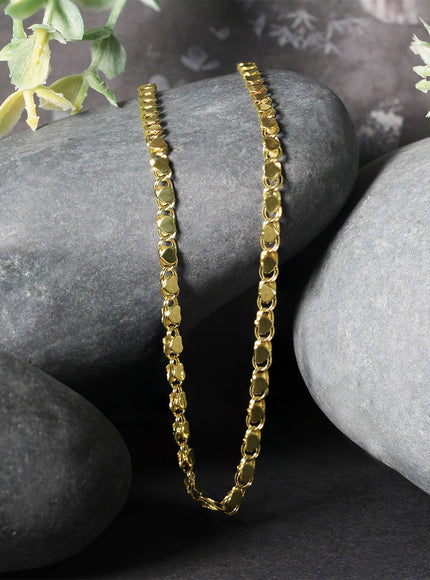 3.3mm 14k Yellow Gold Heart Chain
