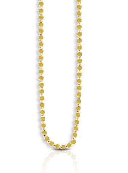 2.2mm 14k Yellow Gold Oval Mirror Chain