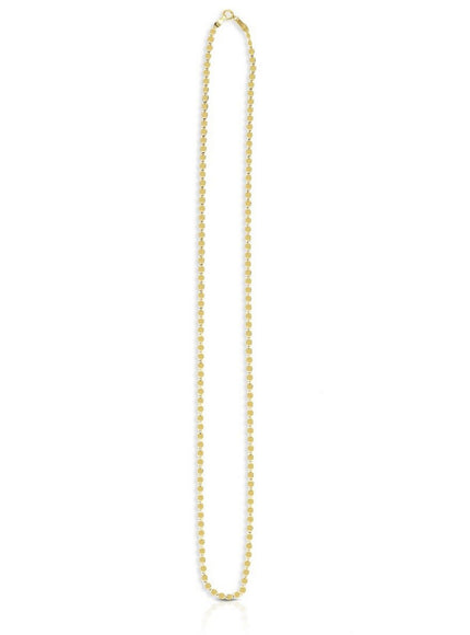 2.2mm 14k Yellow Gold Oval Mirror Chain