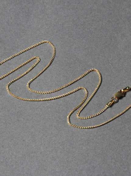 14k Yellow Gold Diamond Cut Round Wheat Chain 1.0mm