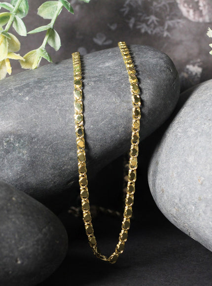 2.9mm 14k Yellow Gold Heart Chain