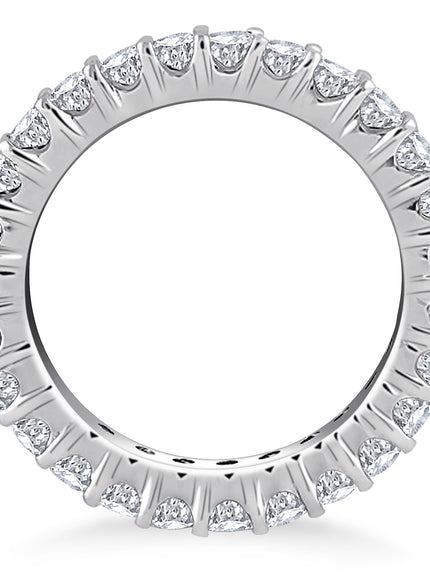 14k White Gold Common Prong Round Diamond Eternity Ring