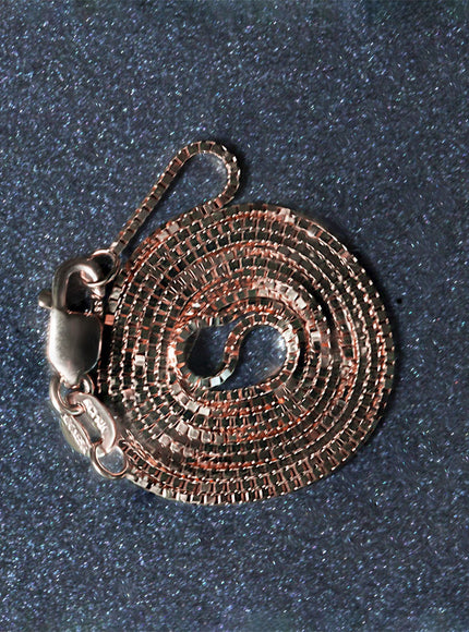 14k Rose Gold Classic Box Chain 0.8mm