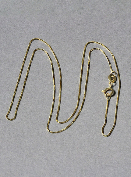 10k Yellow Gold Classic Box Chain 0.6mm