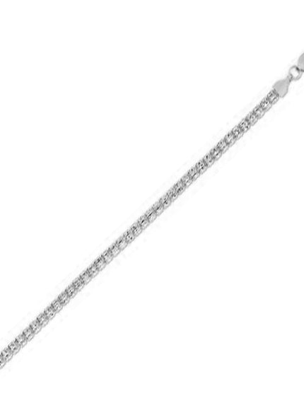Ice Barrel Chain in 14k White Gold (3.1 mm)