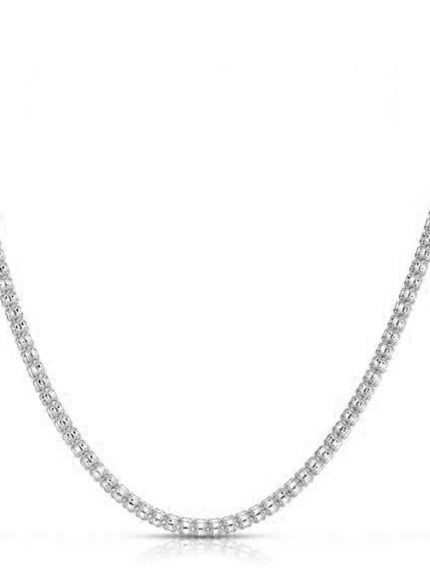Ice Barrel Chain in 14k White Gold (3.1 mm)