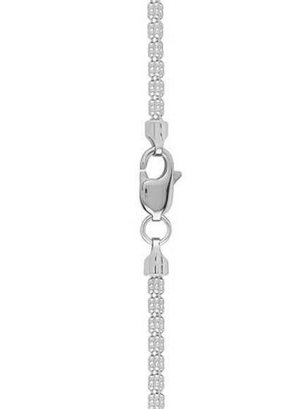 Ice Barrel Chain in 14k White Gold (3.1 mm)