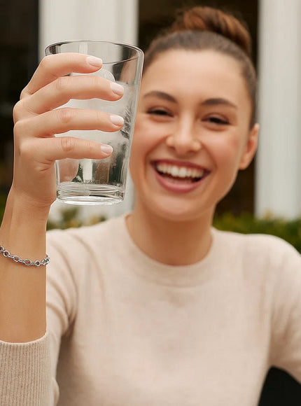 4.6mm 14k White Gold Oval Rolo Bracelet