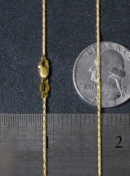 14k Yellow Gold Lumina Pendant Chain 0.9mm