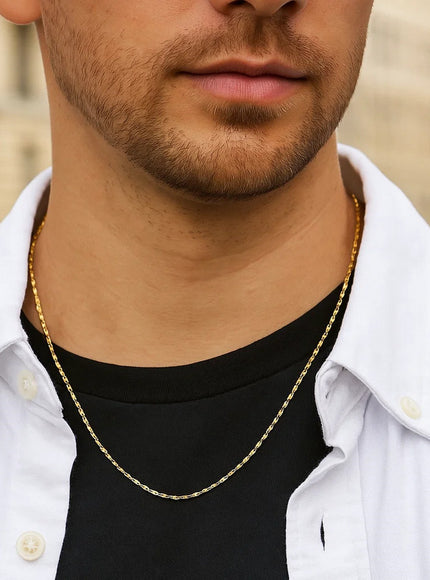 14k Yellow Gold Lumina Pendant Chain 0.9mm