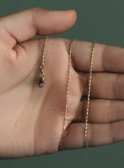 14k Yellow Gold Lumina Pendant Chain 0.9mm