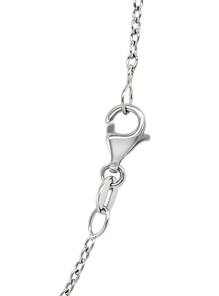 14k White Gold Round Cable Link Chain 1.5mm