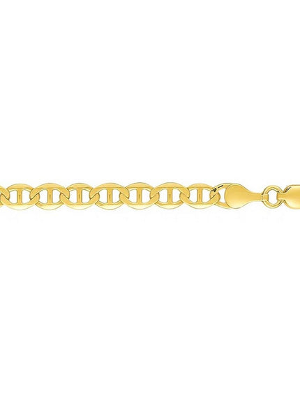 6.3mm 14k Yellow Gold Mariner Link Bracelet