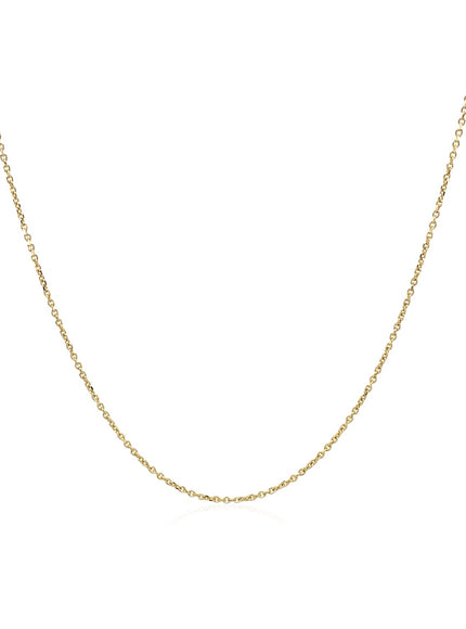 14k Yellow Gold Cable Link Chain 0.5mm