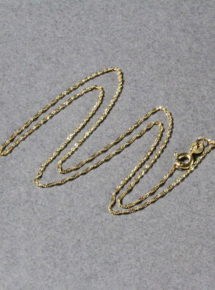 10k Yellow Gold Singapore Chain 1.0mm