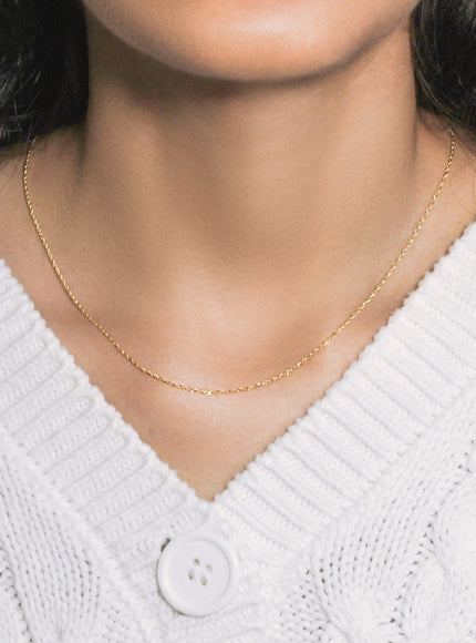 10k Yellow Gold Singapore Chain 1.0mm