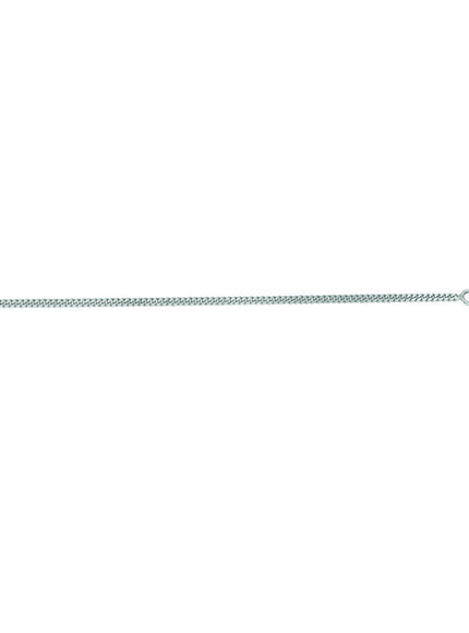 14k White Gold Gourmette Chain 1.5mm