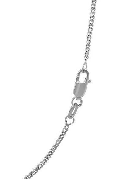 14k White Gold Gourmette Chain 1.5mm