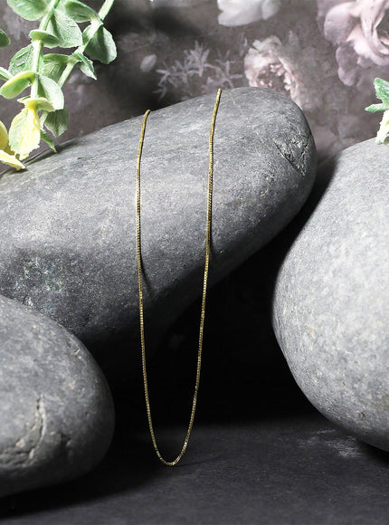 10k Yellow Gold Classic Box Chain 0.45mm