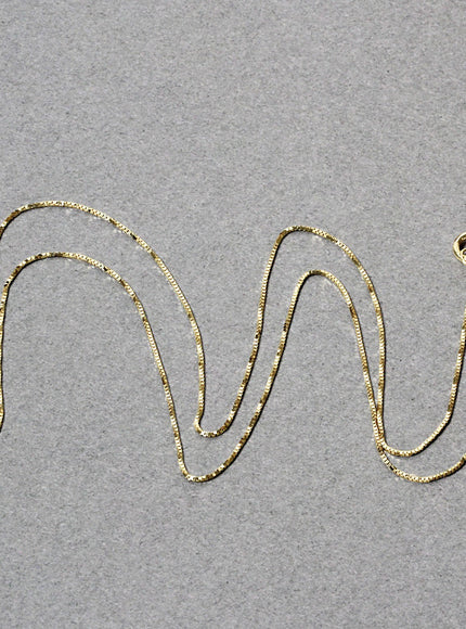 10k Yellow Gold Classic Box Chain 0.45mm
